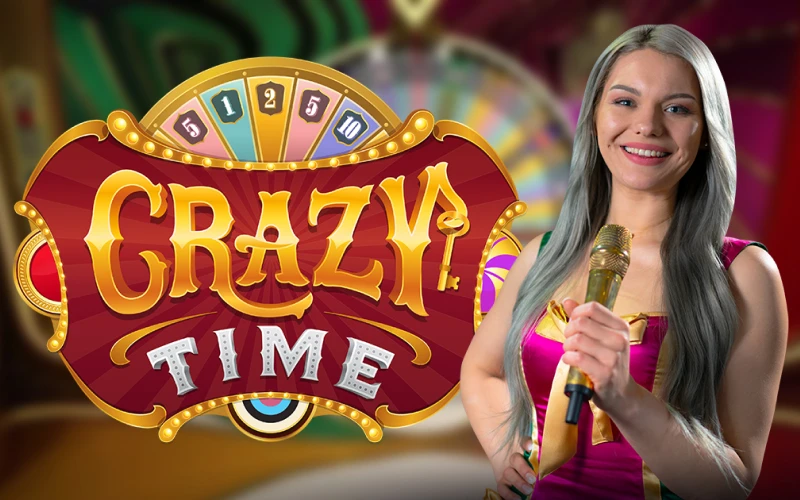 Experience the thrill of the Crazy Time game show in the Bagh Live Casino section.