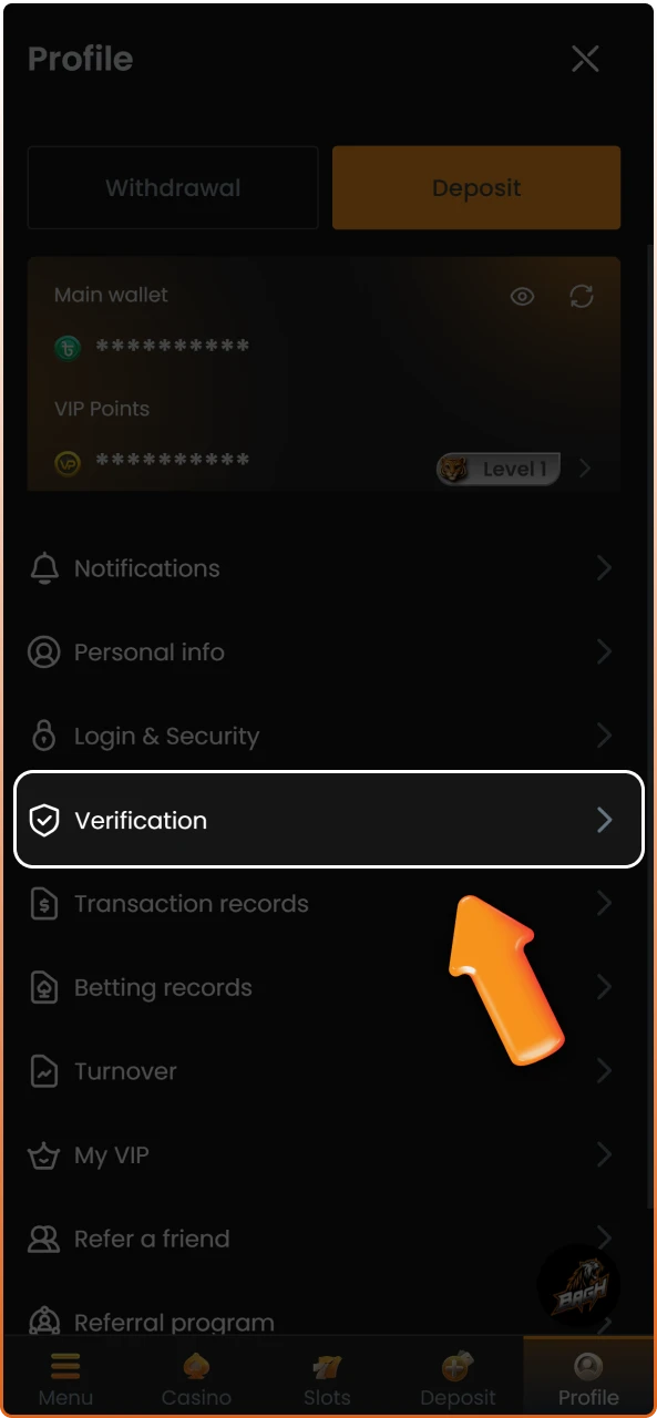 Go to your account settings to start the Verify Account on Bagh procedure easily.